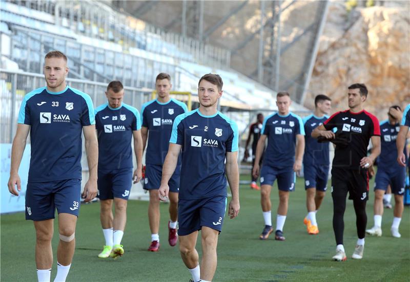 Rijeka: Trening nogometaša Rijeke