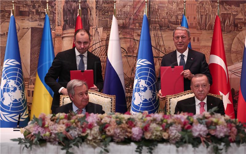 TURKEY RUSSIA UN UKRAINE GRAIN SHIPMENT AGREEMENT