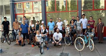 Bicycles, scooters, roller skates, equipment given to Ukraine children