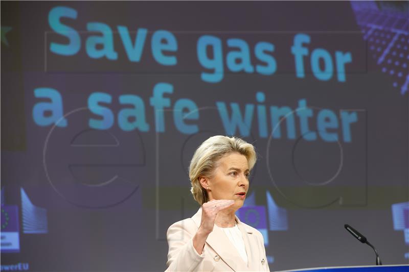 Von der Leyen: Europa mora biti solidarna u plinskoj krizi