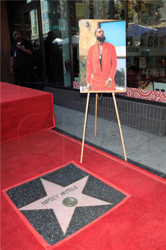 USA HOLLYWOOD WALK OF FAME CEREMONY NIPSEY HUSSLE