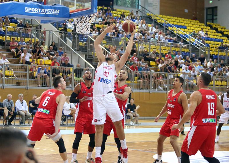 Košarka: Pripremna utakmica pred nastup na EuroBasketu Hrvatska - Mađarska