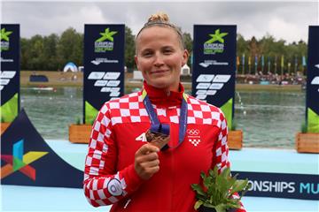  Croatia's Tot wins bronze in women's canoe single 500m at European championships