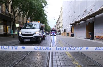 Urušio se dio fasade u centru Zagreba, nema ozlijeđenih