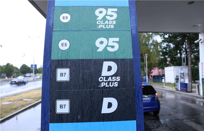 Price of diesel up HRK 0.23, prices of petrol and blue-dyed diesel unchanged