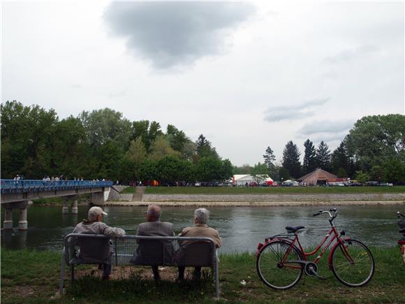 Historical minimum water level measured on the Drava River