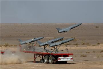 IRAN DEFENCE DRONE DRILL