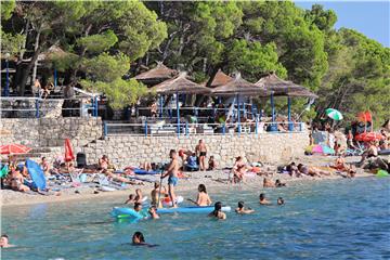 Makarske plaže krajem kolovoza