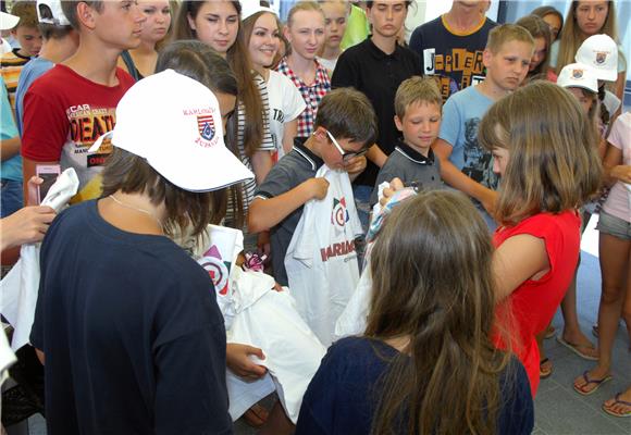 Children of Ukrainian police officers, firefighters, soldiers visit Police Academy