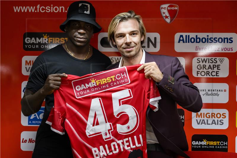 SWITZERLAND SOCCER MARIO BALOTELLI FC SION