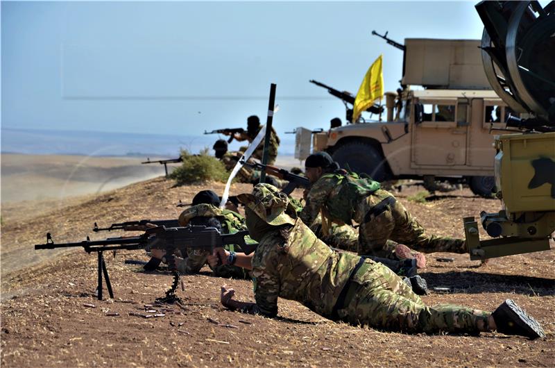 SYRIA USA SDF MILITARY EXERCISE