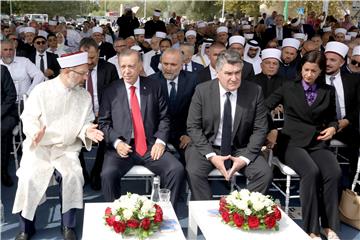 Milanović i Erdogan na otvorenju Islamskog kulturnog centra Sisak