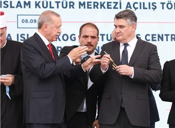 Milanović i Erdogan na otvorenju Islamskog kulturnog centra Sisak