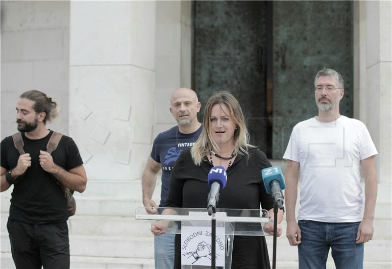 Konferencija za medije pokreta "Slobodni zajedno"