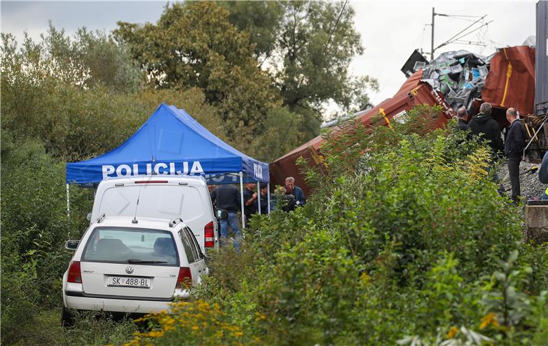 Mjesto željezničke nesreće pripremljeno za očevid