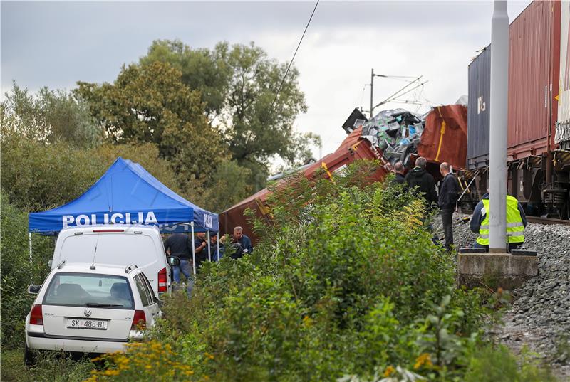 Mjesto željezničke nesreće pripremljeno za očevid