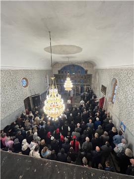 Medak: Patrijarh srpski Porfirije služio liturgiju