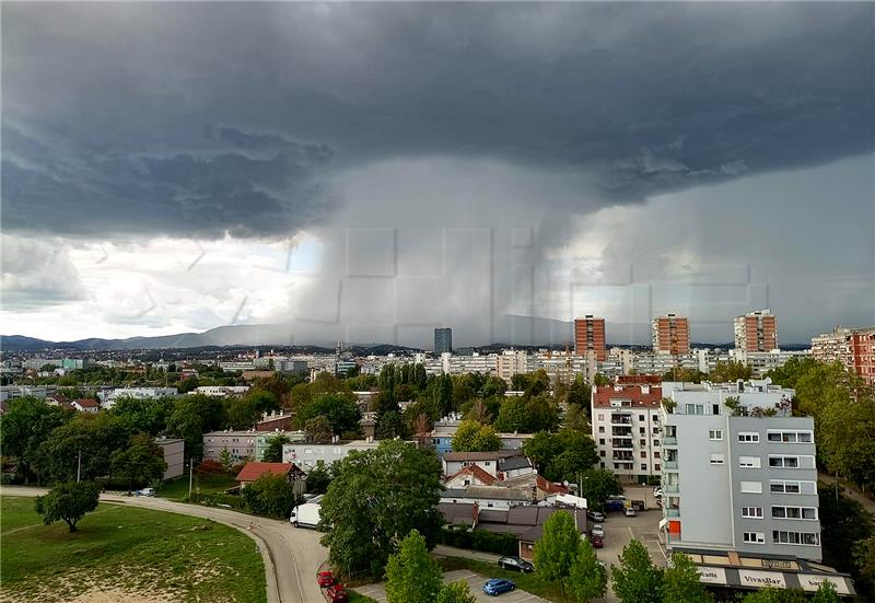 Kišno nevrijeme u Zagrebu