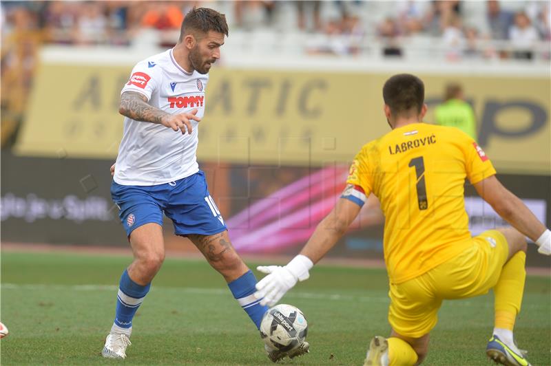 Zaostala utakmica 2. kola HNL-a Hajduk - Rijeka