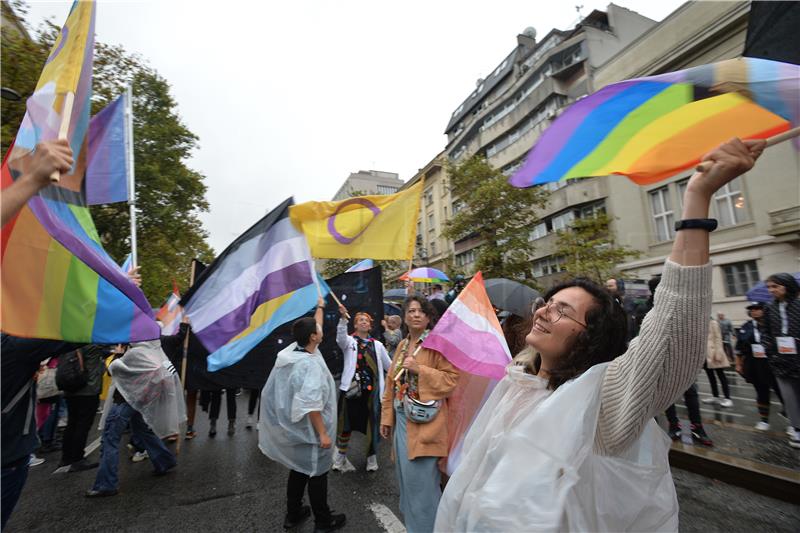 Počela povorka Europride u Beogradu