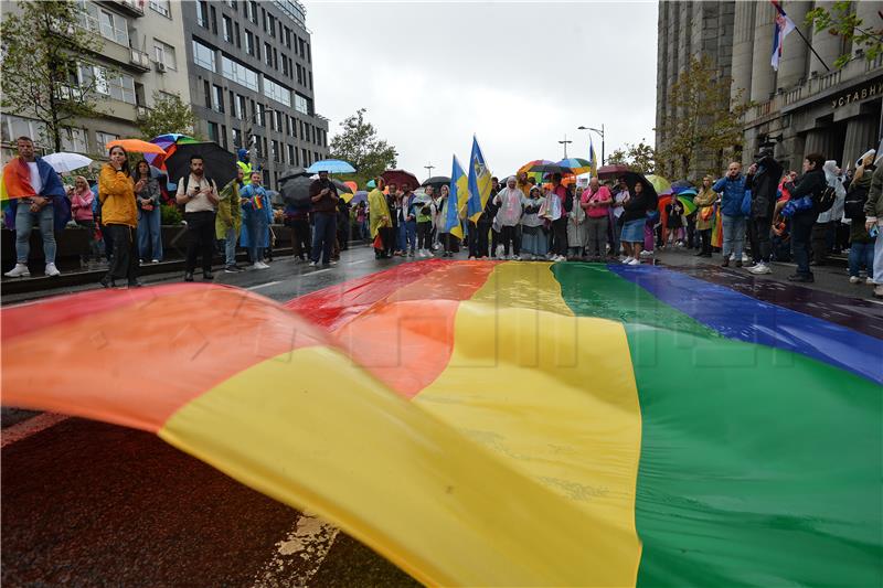 Počela povorka Europride u Beogradu