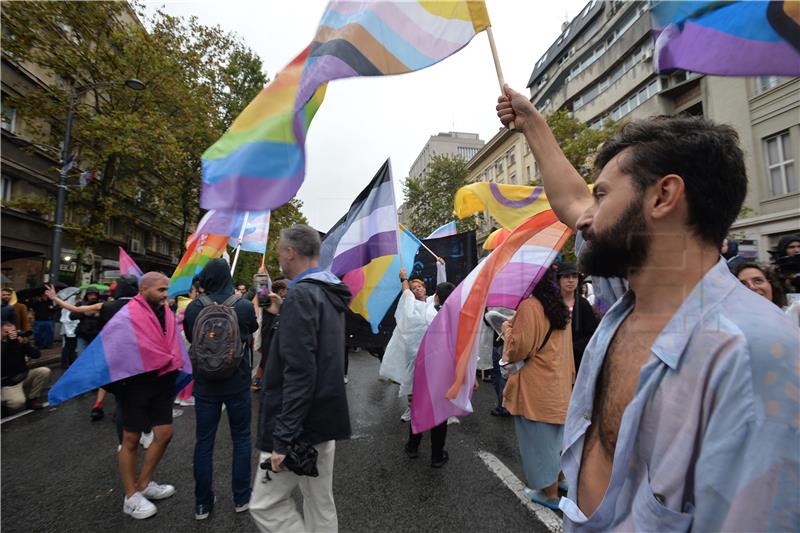 Počela povorka Europride u Beogradu