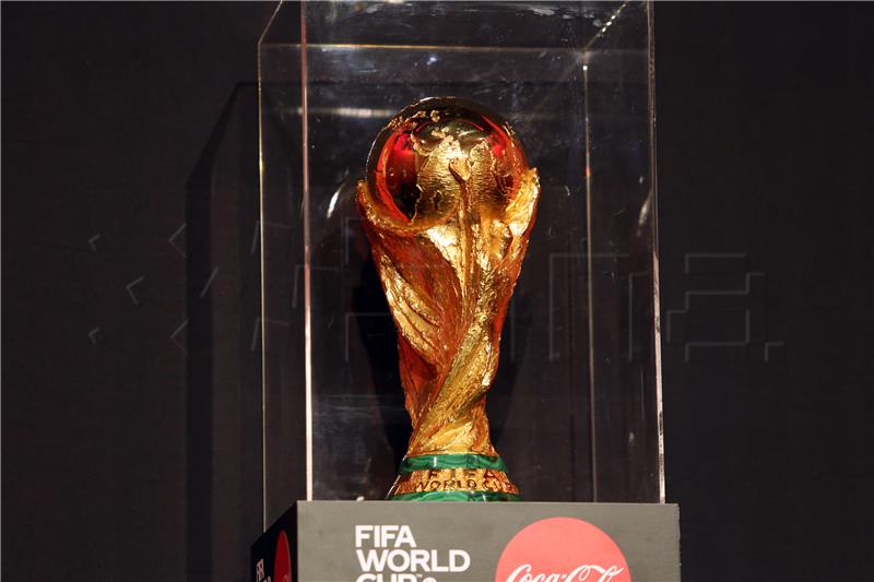 FIFA World Cup trophy on display in Split