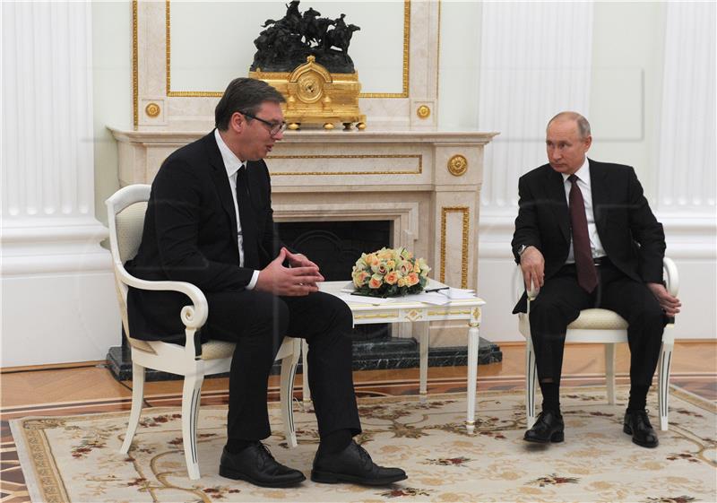 Putin: Russia to deepen cooperation with Serbia