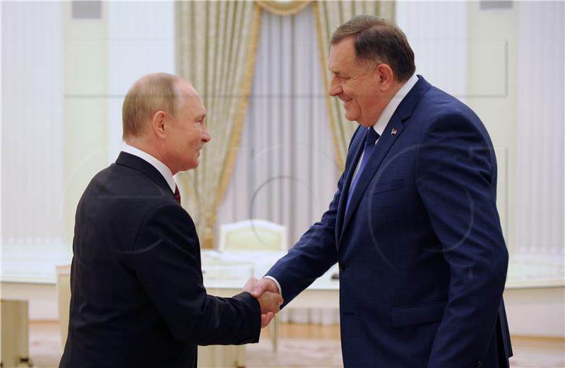 Bosnian Serb leader meets Putin in Moscow