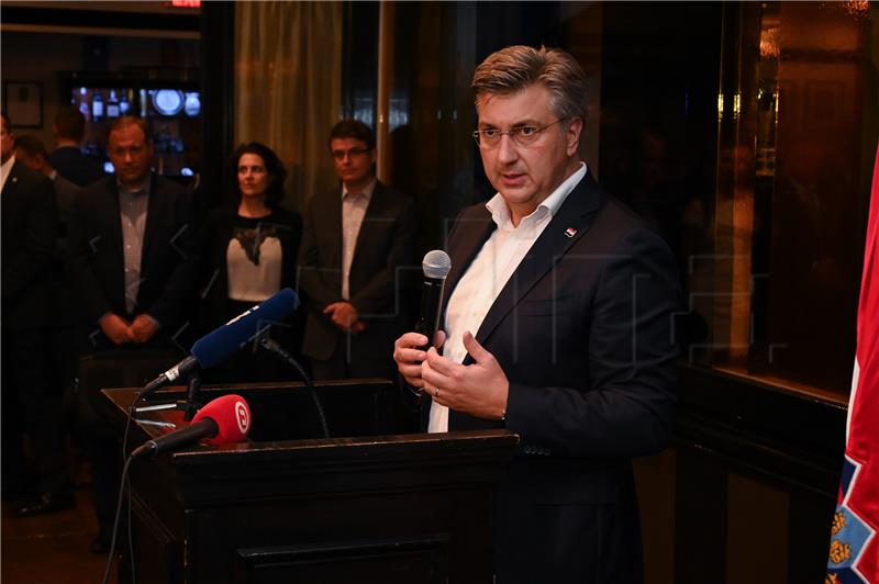 Plenković u govoru Hrvatima u New Yorku: Ostvarili smo sve ciljeve 