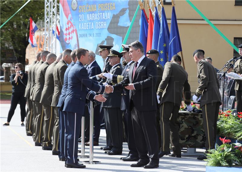 Svečano polaganje prisege 20. naraštaja kadeta