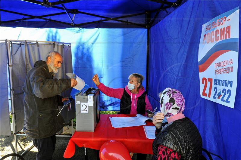 RUSSIA UKRAINE CONFLICT DONBASS REFERENDUM