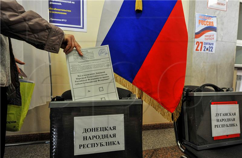 RUSSIA UKRAINE CONFLICT DONBASS REFERENDUM