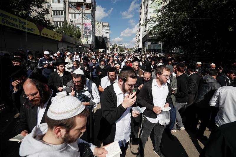 UKRAINE HASIDIC JEWS ROSH HASHANAH