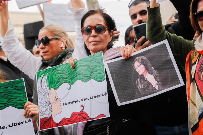 FRANCE PROTEST IRAN