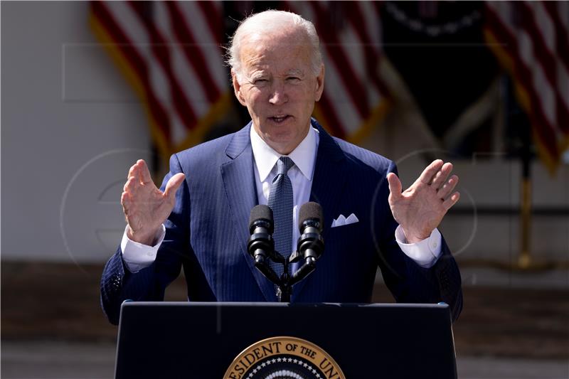 USA WHITE HOUSE BIDEN ROSE GARDEN