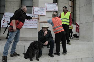 Prosvjed Radničke fronte “Za budućnost bez HDZ-a”