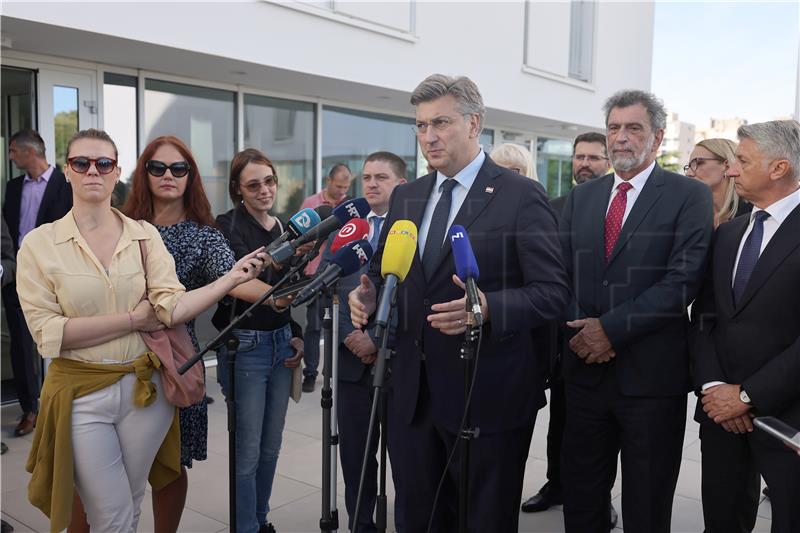 Zadar: Premijer Plenković na otvorenju Studentskog doma i restorana Diadora