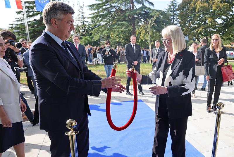 Zadar: Premijer Plenković na otvorenju Studentskog doma i restorana Diadora