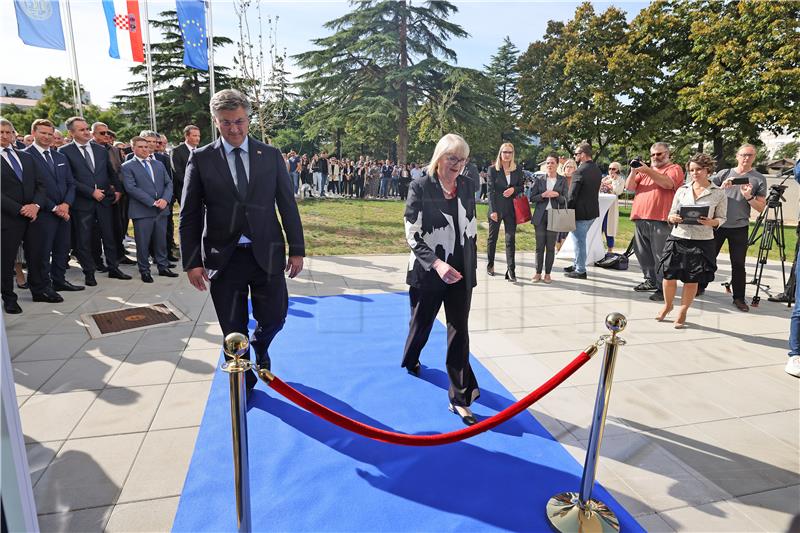 Zadar: Premijer Plenković na otvorenju Studentskog doma i restorana Diadora