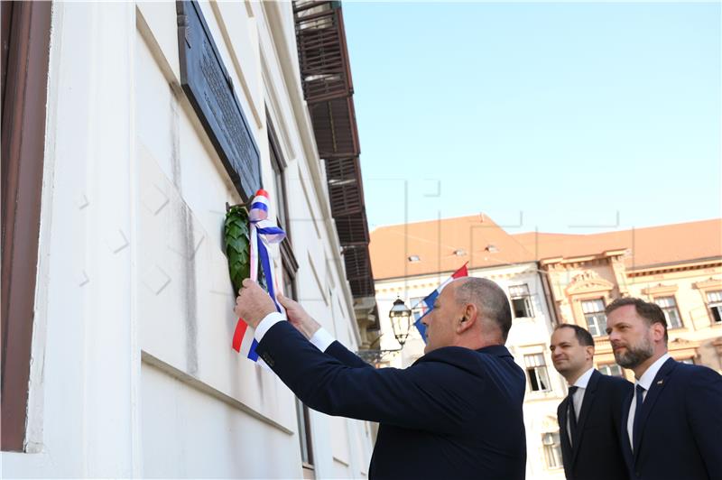 Ministar Medved položio lovorov vijenac na 31. godišnjicu raketiranja Banskih dvora