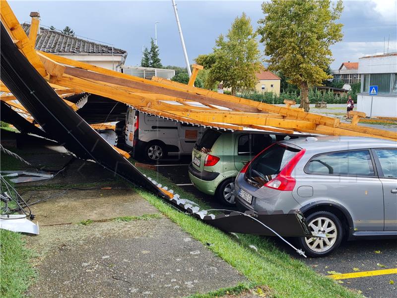 Šteta od olujnog nevremena u Čazmi procijenjena na 60 milijuna kn