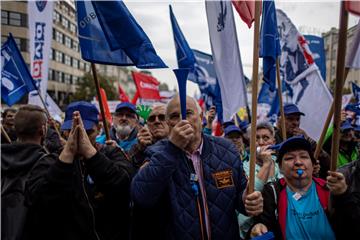 CZECH REPUBLIC PROTEST UNIONS