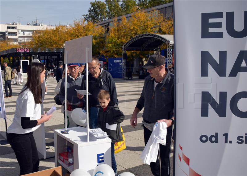 Euro - Our Money information campaign kicks off in Osijek