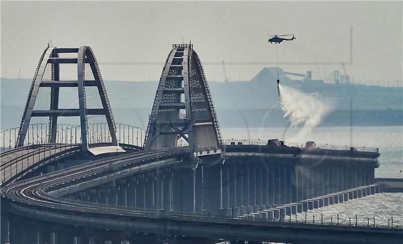 UKRAINE CRIMEA BRIDGE FIRE