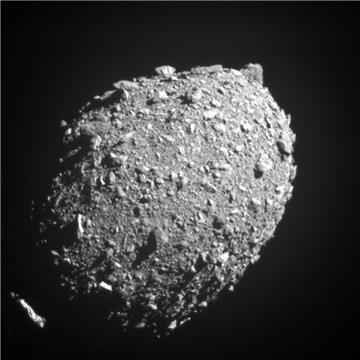 SPACE NASA DART ASTEROID IMPACT