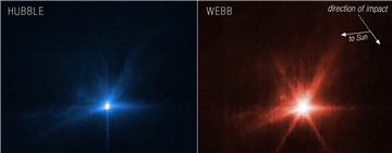 SPACE NASA DART ASTEROID IMPACT