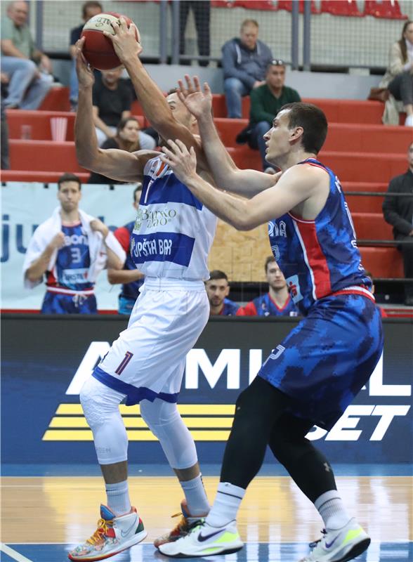 Utakmica 3. kola ABA lige košarkaša Cibona - Mornar