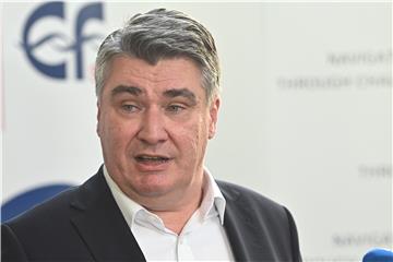 Predsjednik Republike Zoran Milanović dao izjavu za novinare