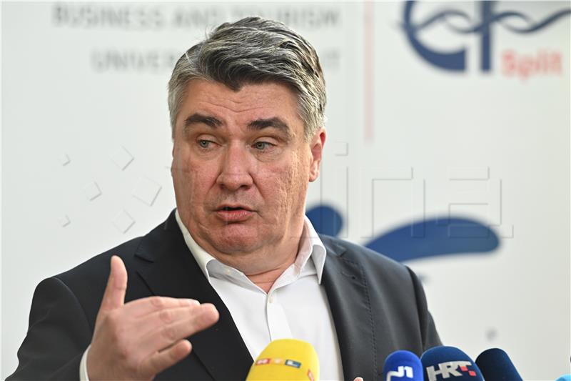 Predsjednik Republike Zoran Milanović dao izjavu za novinare